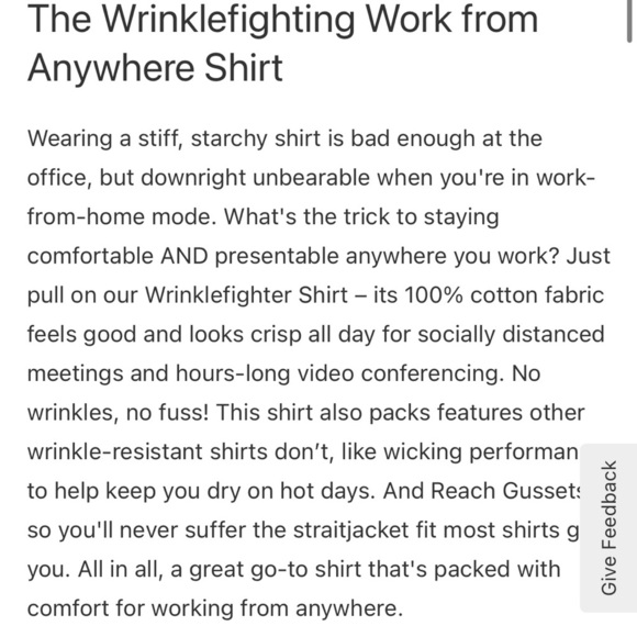 Duluth Trading Blue Plaid Wrinkle Fighter Relaxed Fit Button Down L - Picture 5 of 14